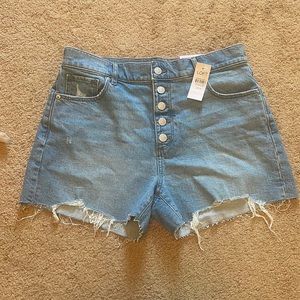 NWT loft high rise cut off shorts